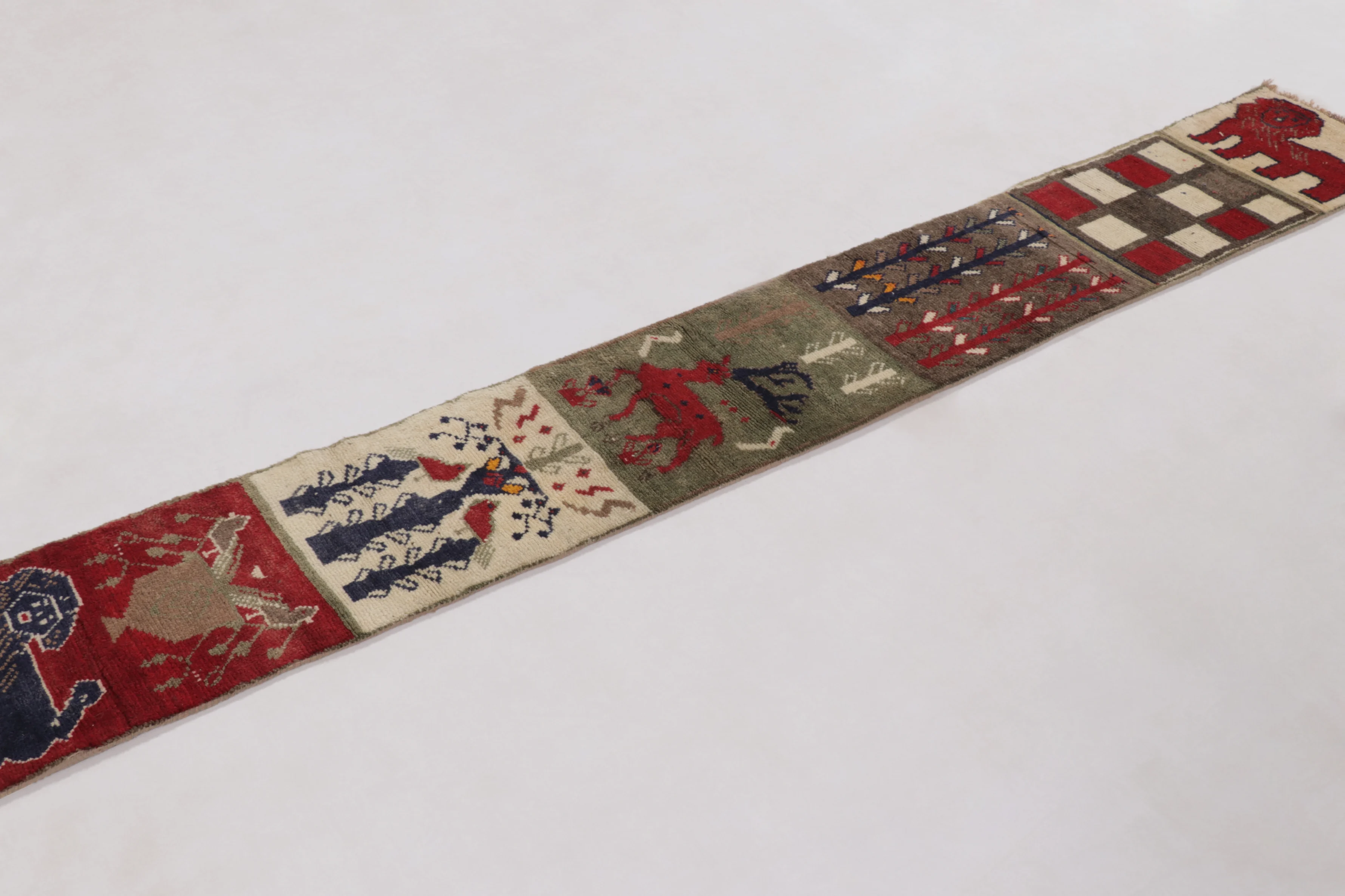 Vintage Gabbeh Extra-Long Tribal Runner