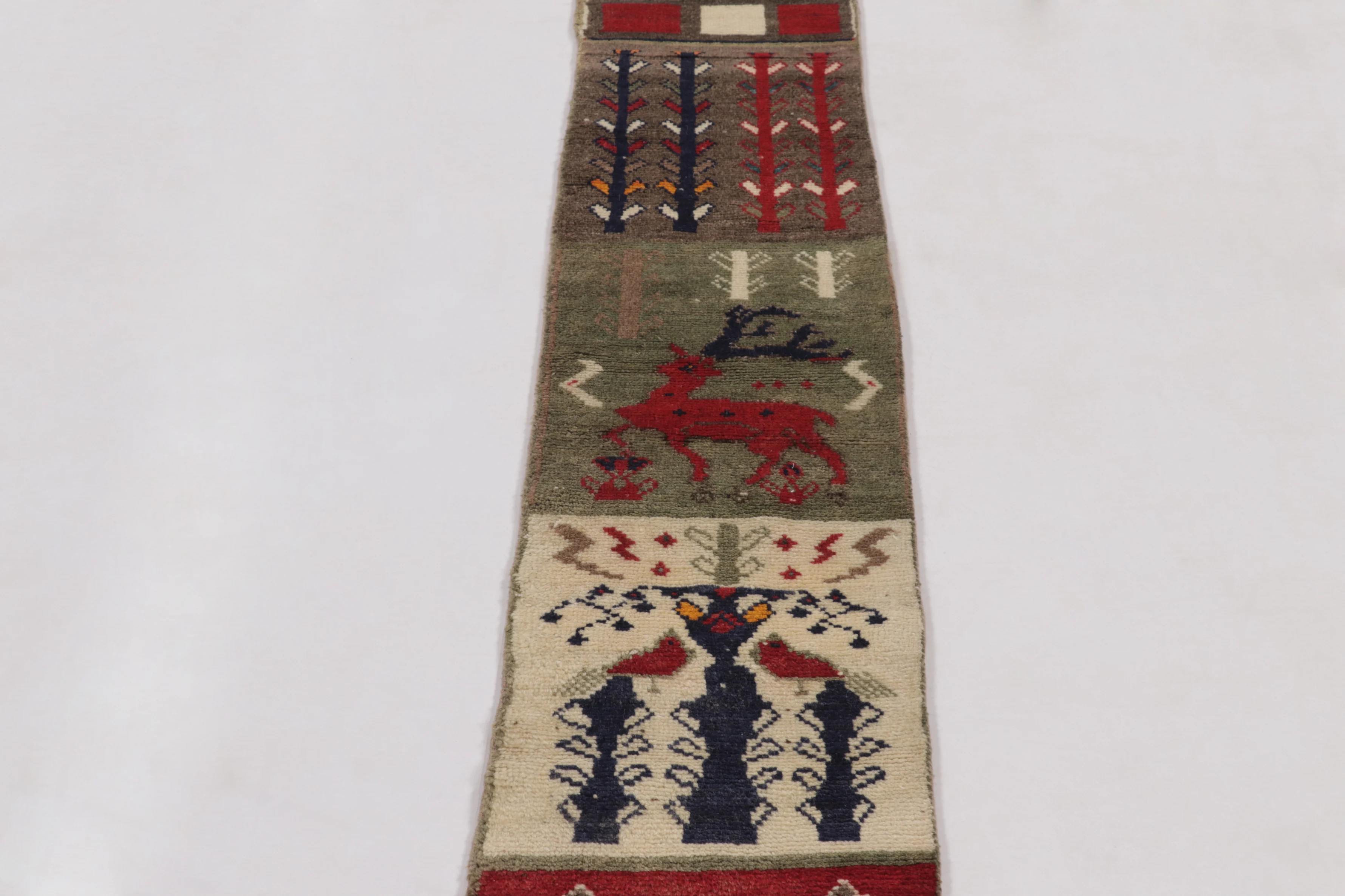 Vintage Gabbeh Extra-Long Tribal Runner