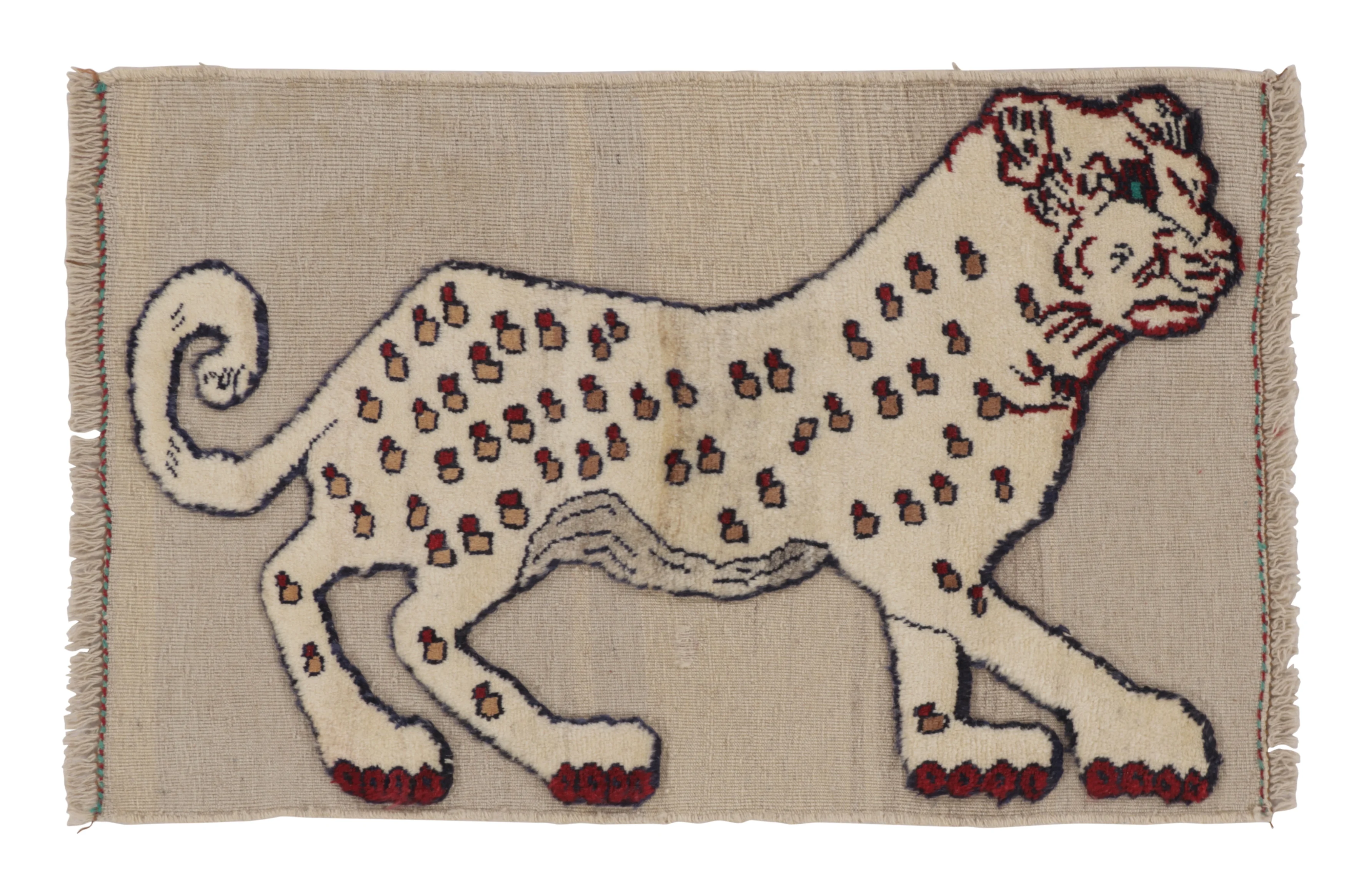Vintage Gabbeh Pictorial Gift-Sized Rug