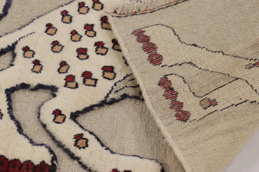 Vintage Gabbeh Pictorial Gift-Sized Rug