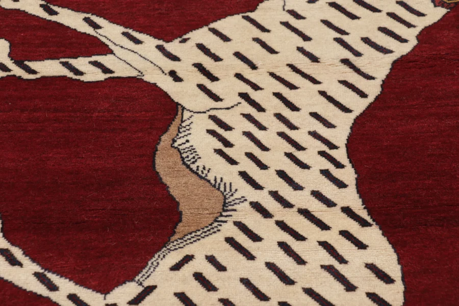 Vintage Gabbeh Pictorial Rug