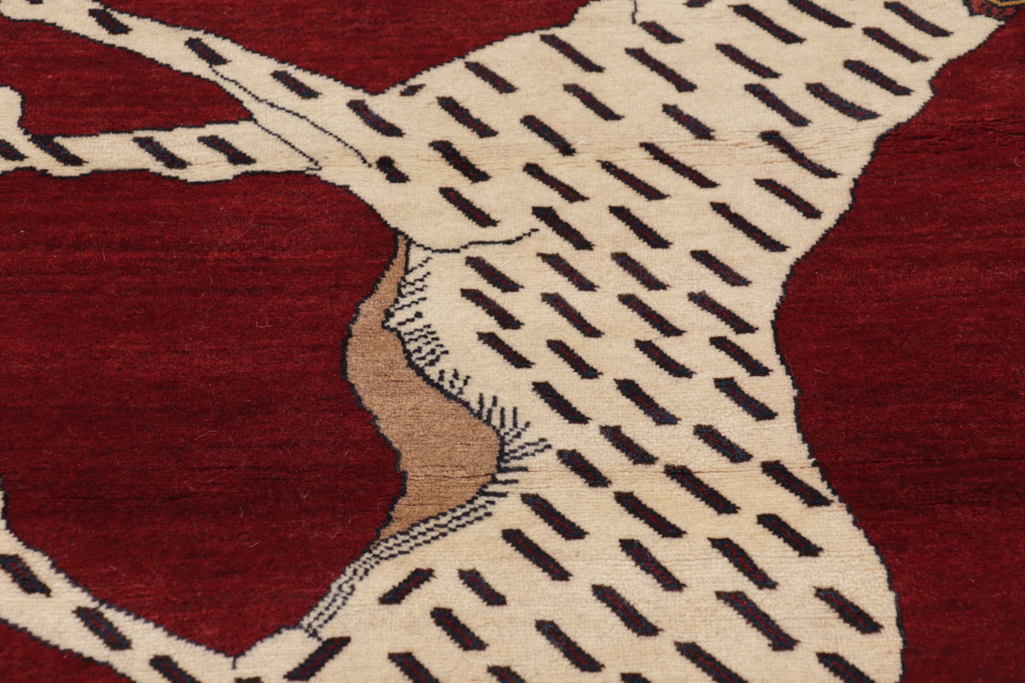 Vintage Gabbeh Pictorial Rug