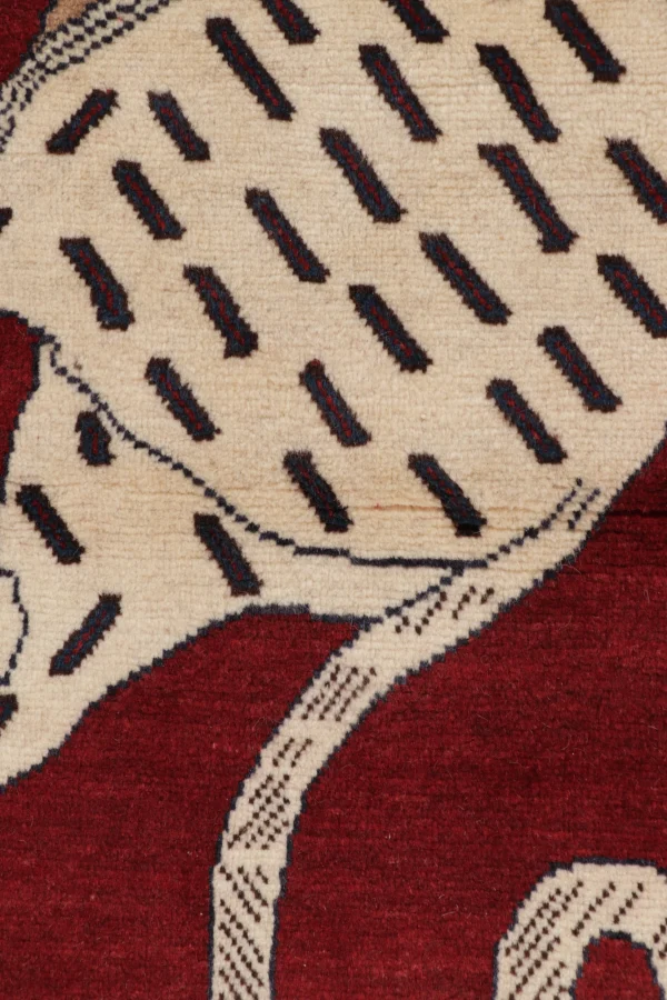 Vintage Gabbeh Pictorial Rug