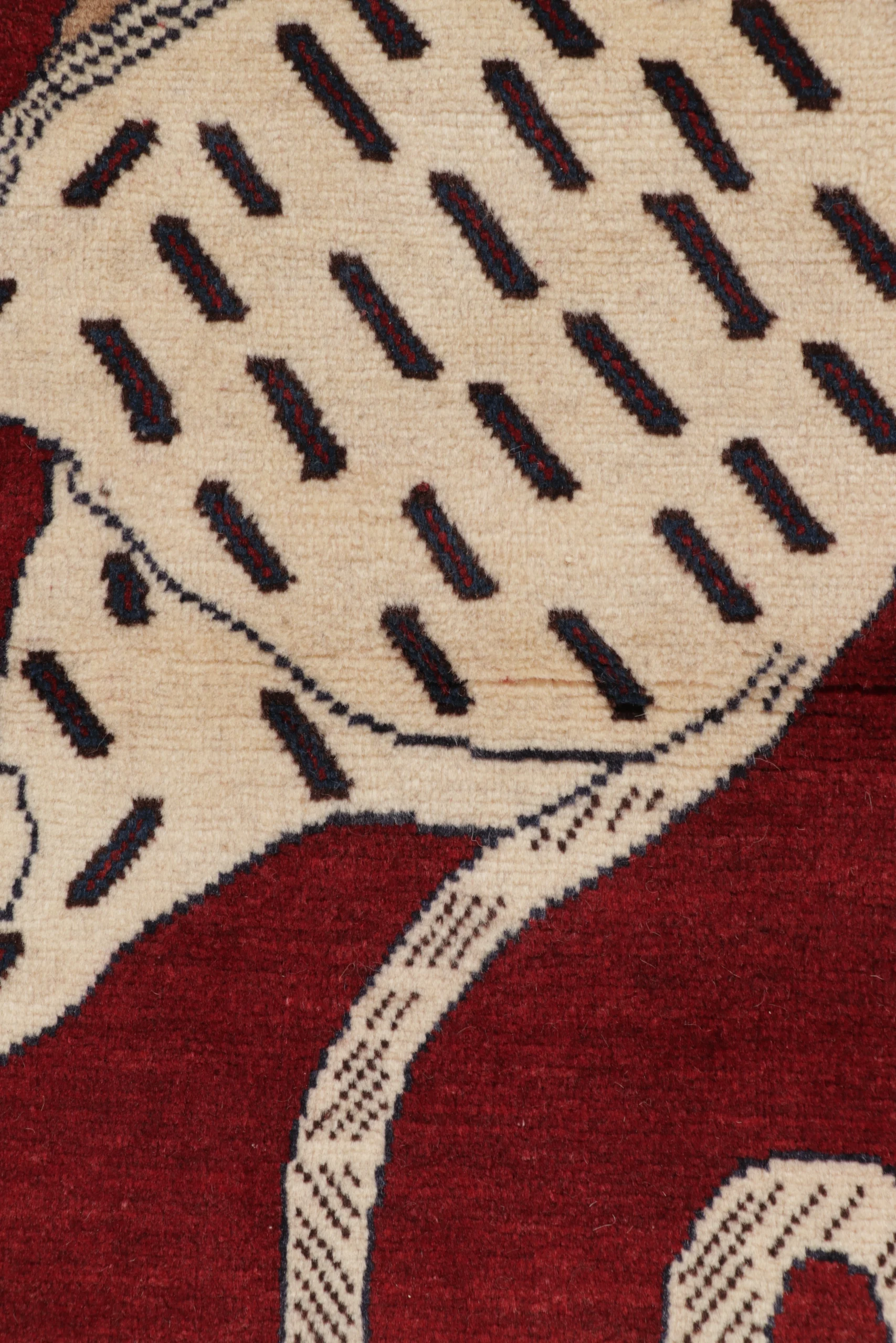 Vintage Gabbeh Pictorial Rug