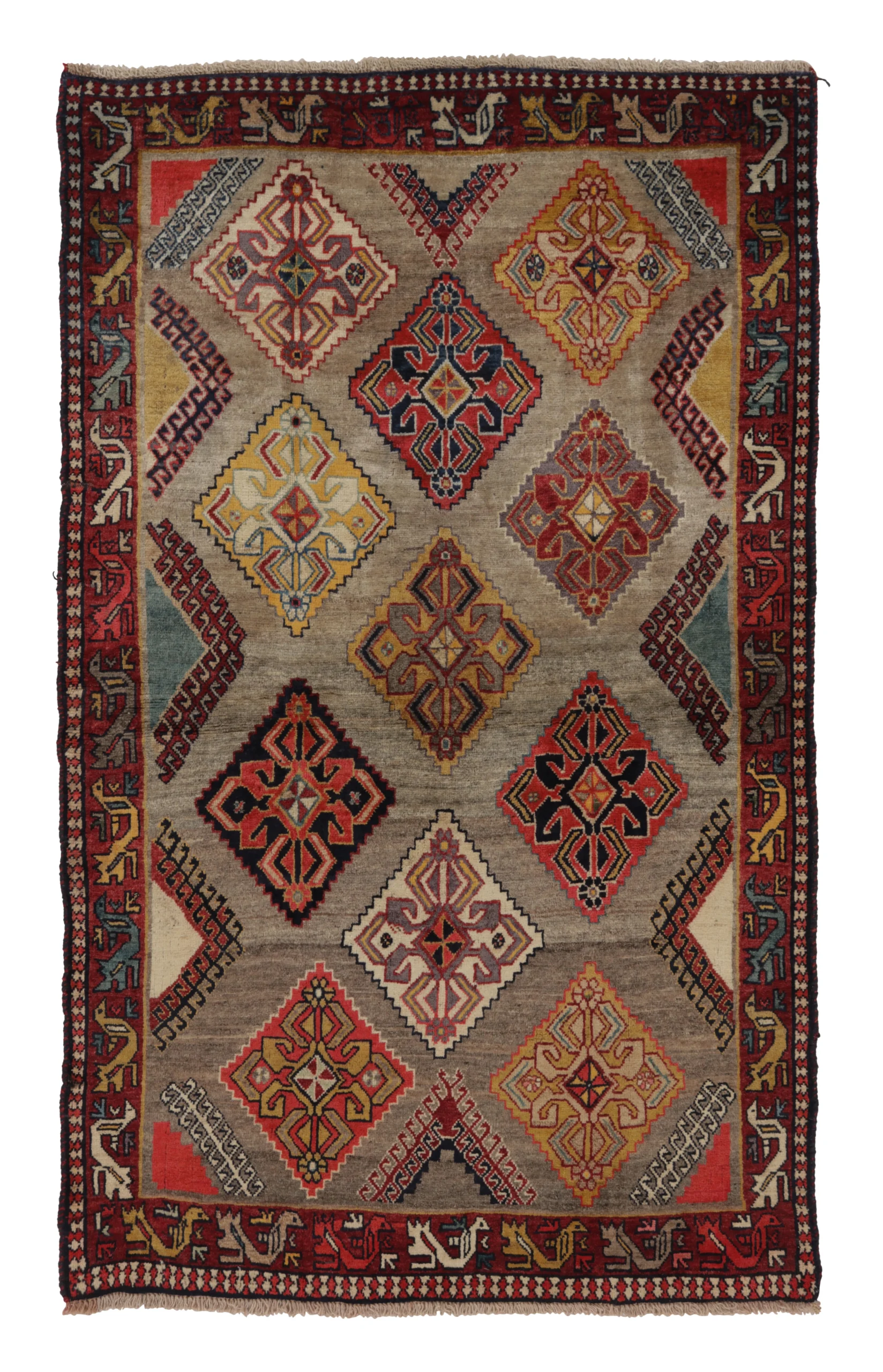 Vintage Gabbeh Medallion Rug