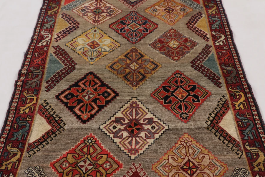 Vintage Gabbeh Medallion Rug