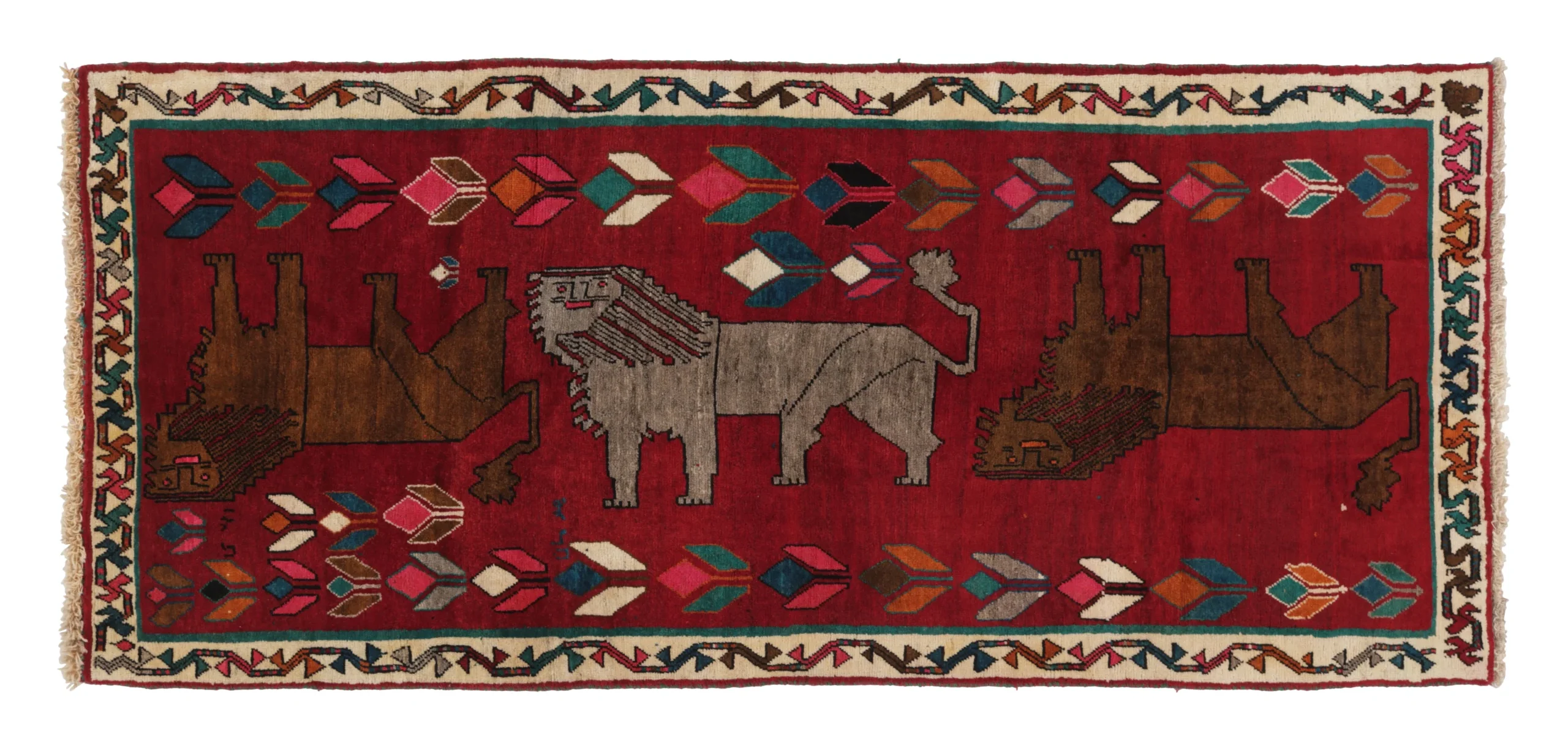 Vintage Gabbeh Pictorial Runner