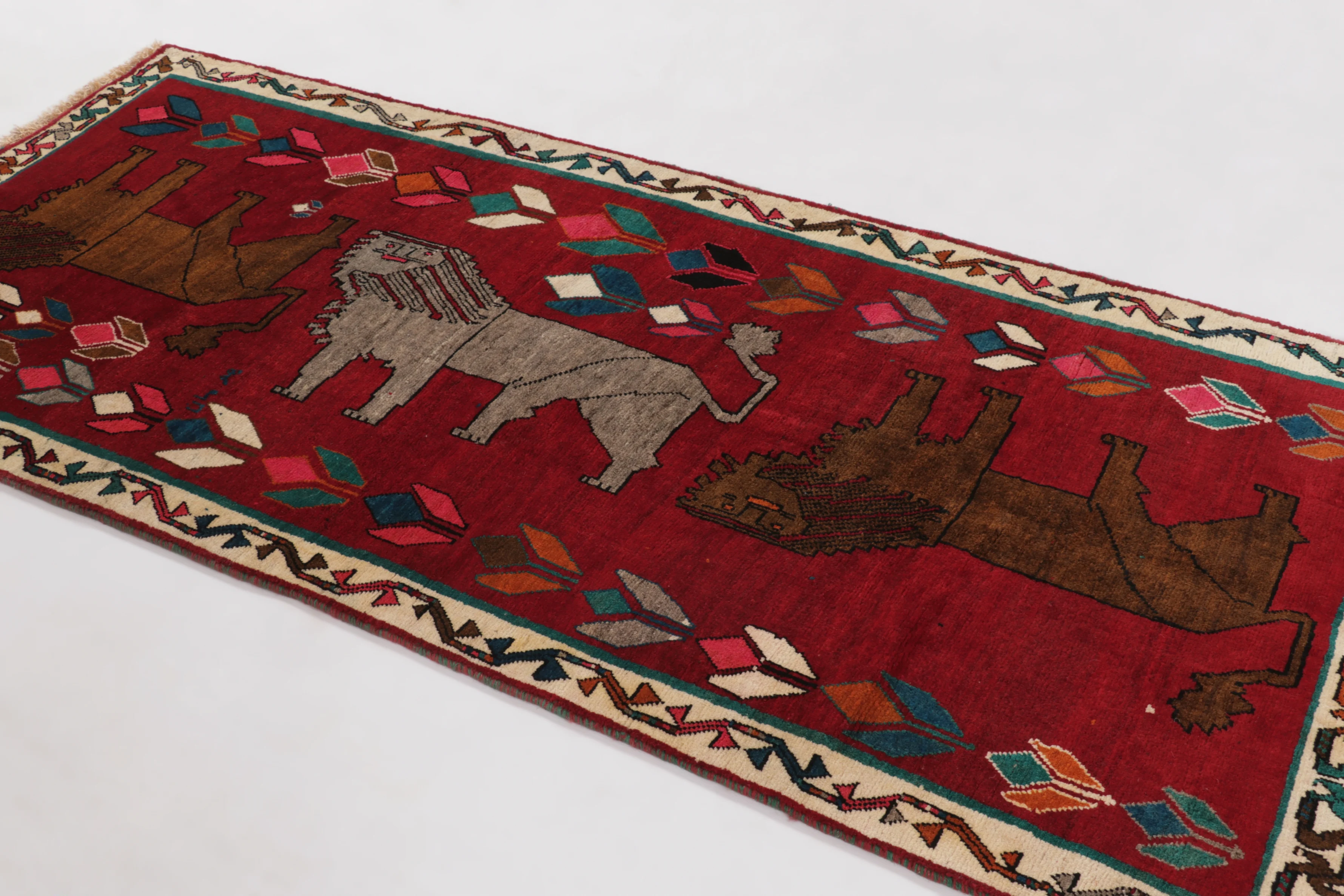 Vintage Gabbeh Pictorial Runner