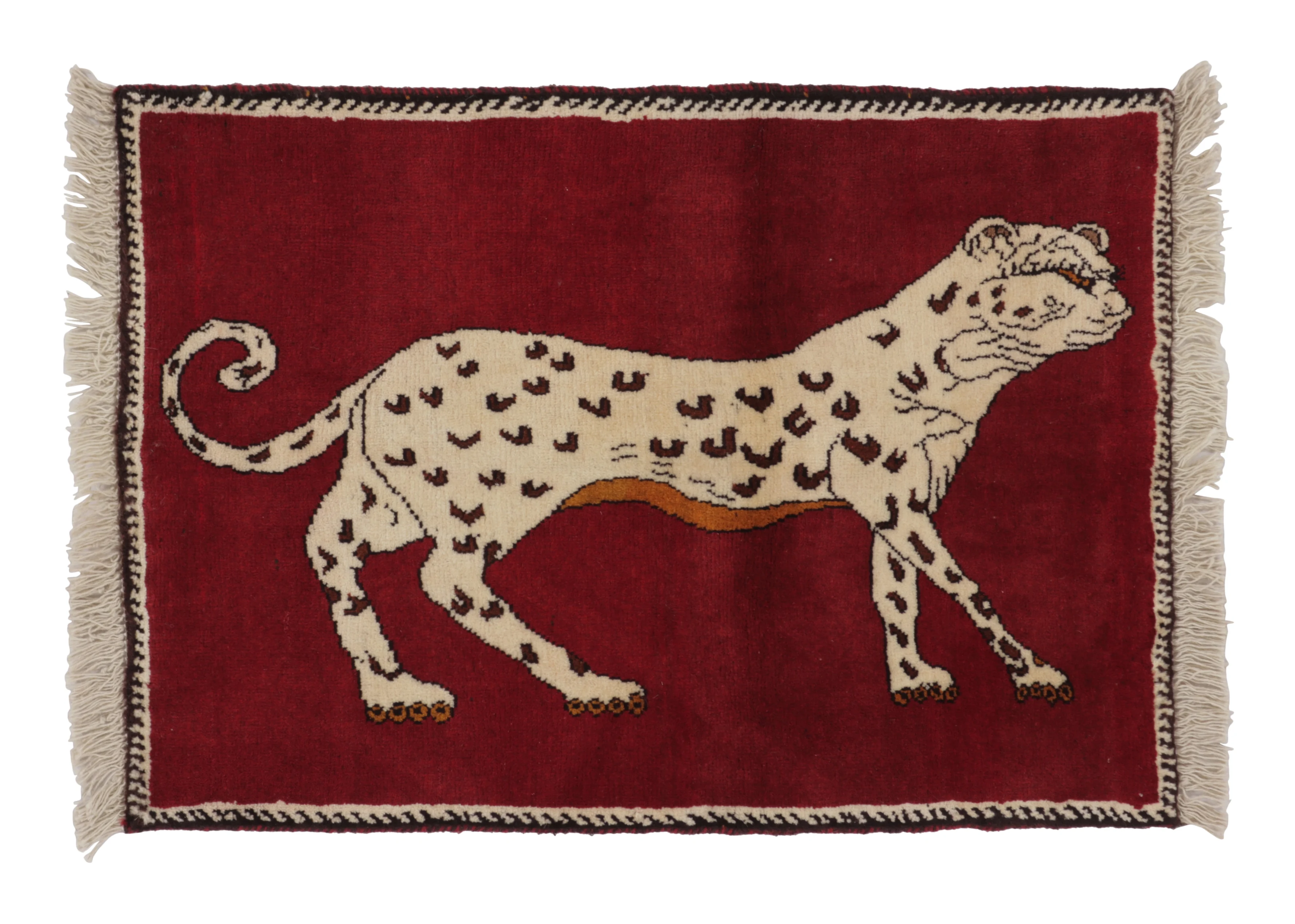 Vintage Gabbeh Pictorial Gift-Sized Rug