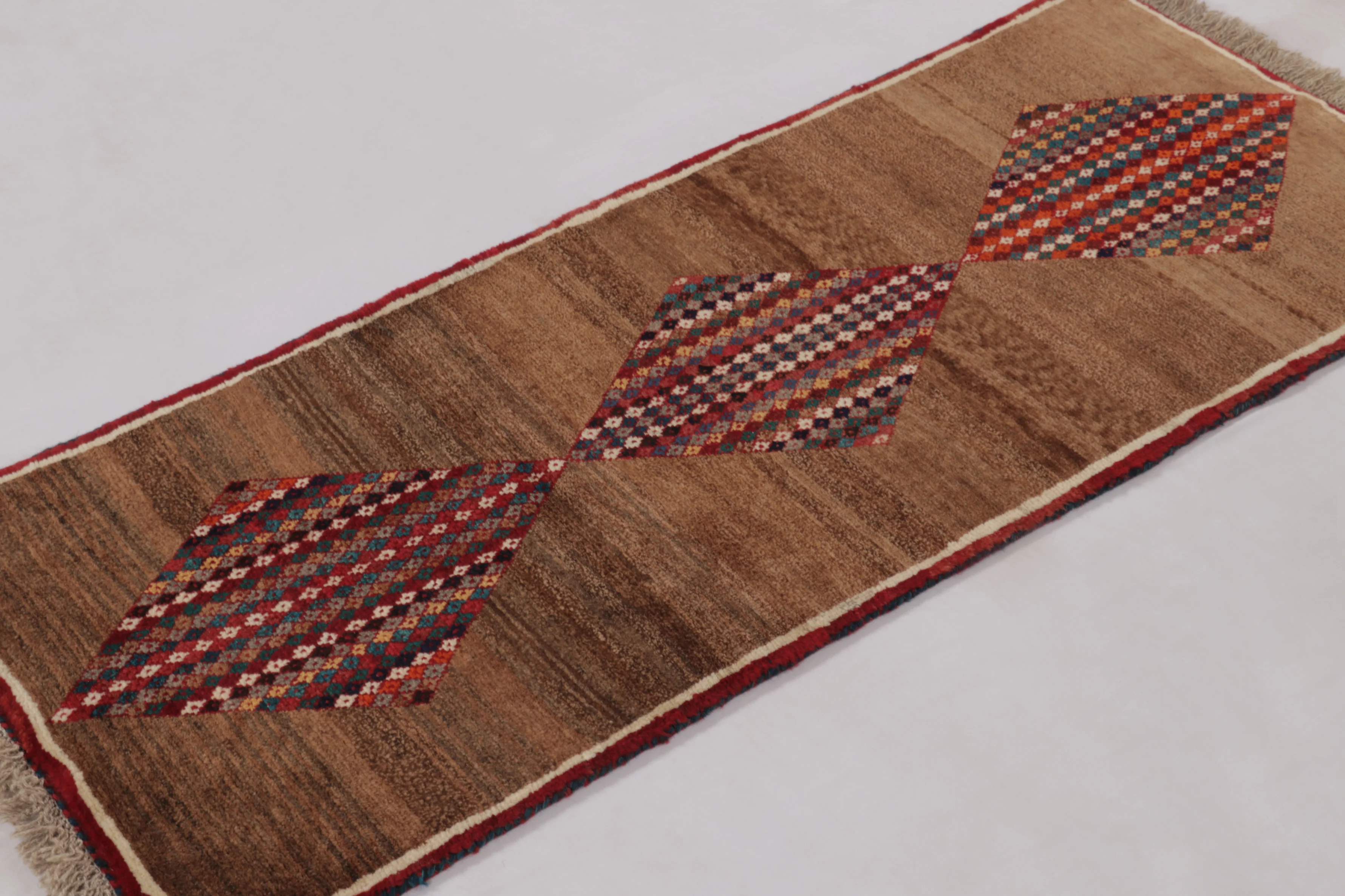 Vintage Gabbeh Medallion Runner