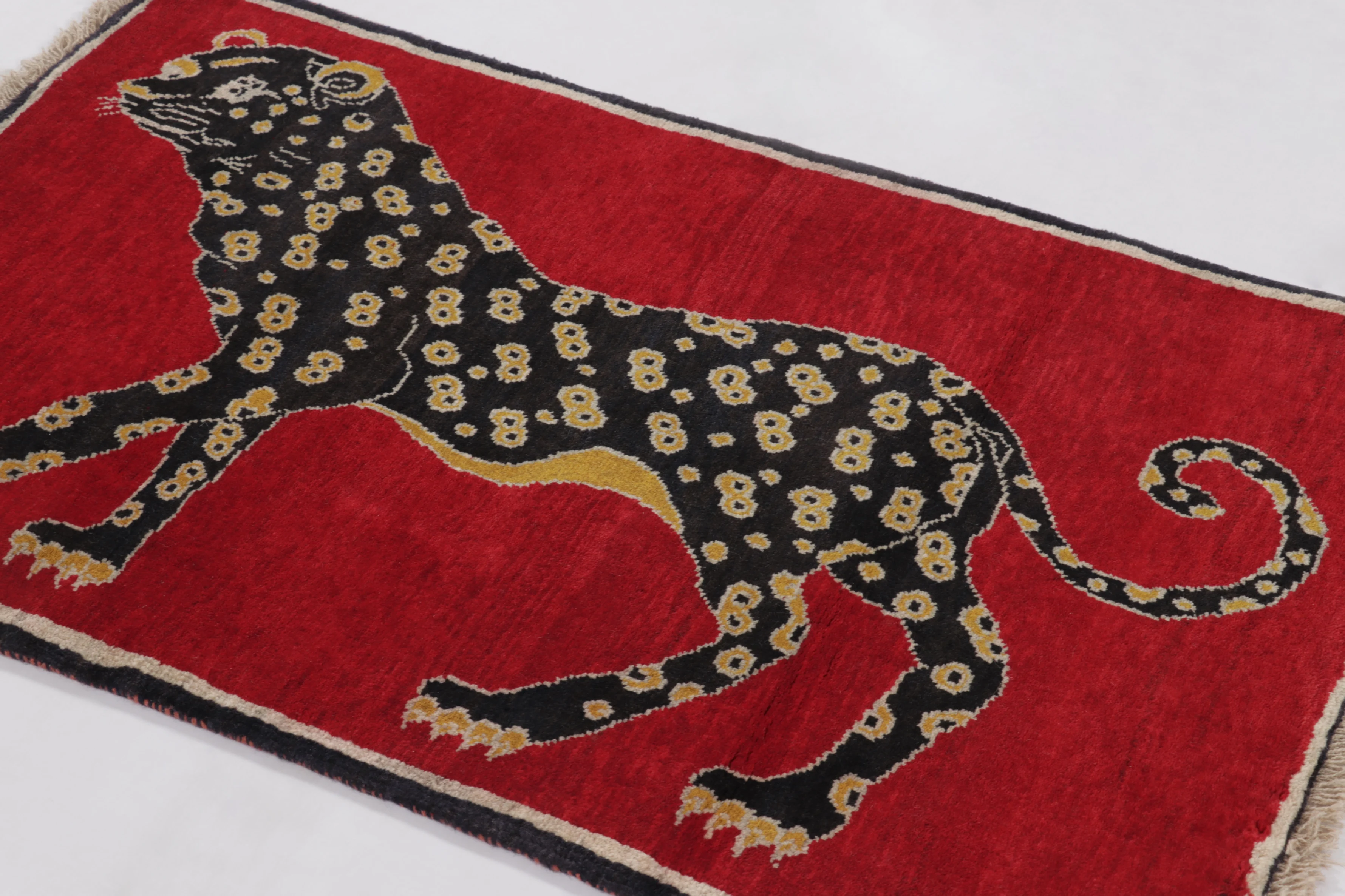 Vintage Gabbeh Pictorial Rug