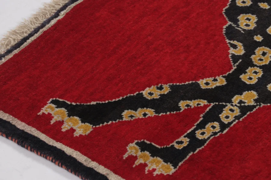 Vintage Gabbeh Pictorial Rug
