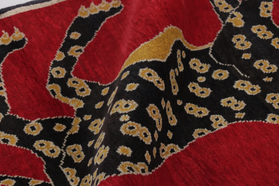 Vintage Gabbeh Pictorial Rug