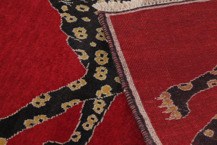 Vintage Gabbeh Pictorial Rug