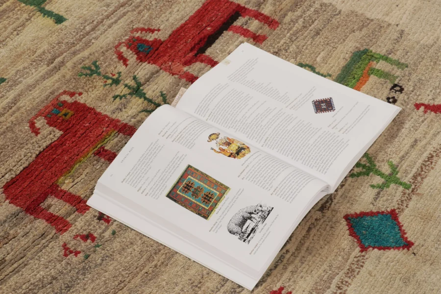 Vintage Gabbeh Pictorial Rug