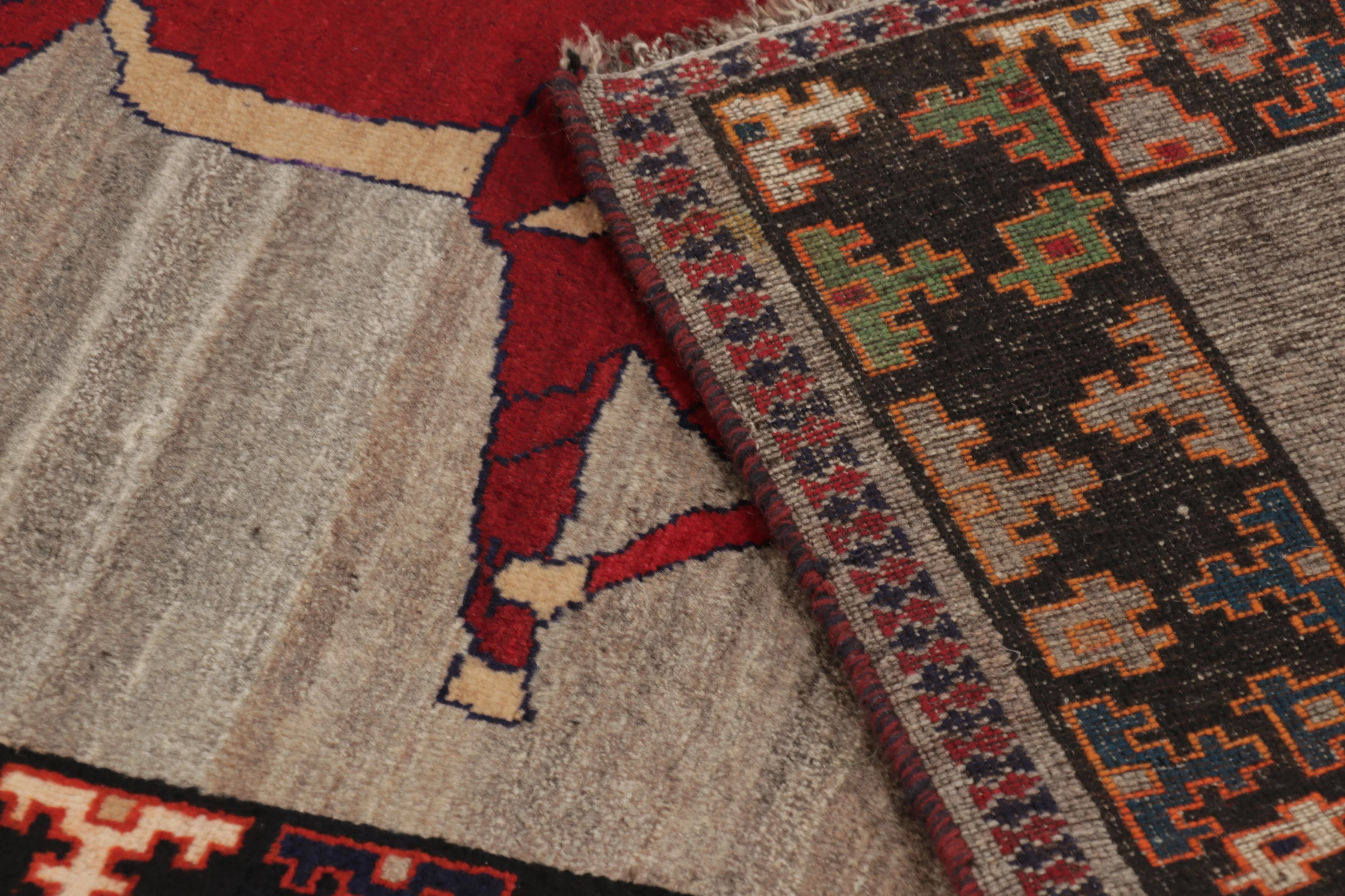 Vintage Gabbeh Pictorial Rug