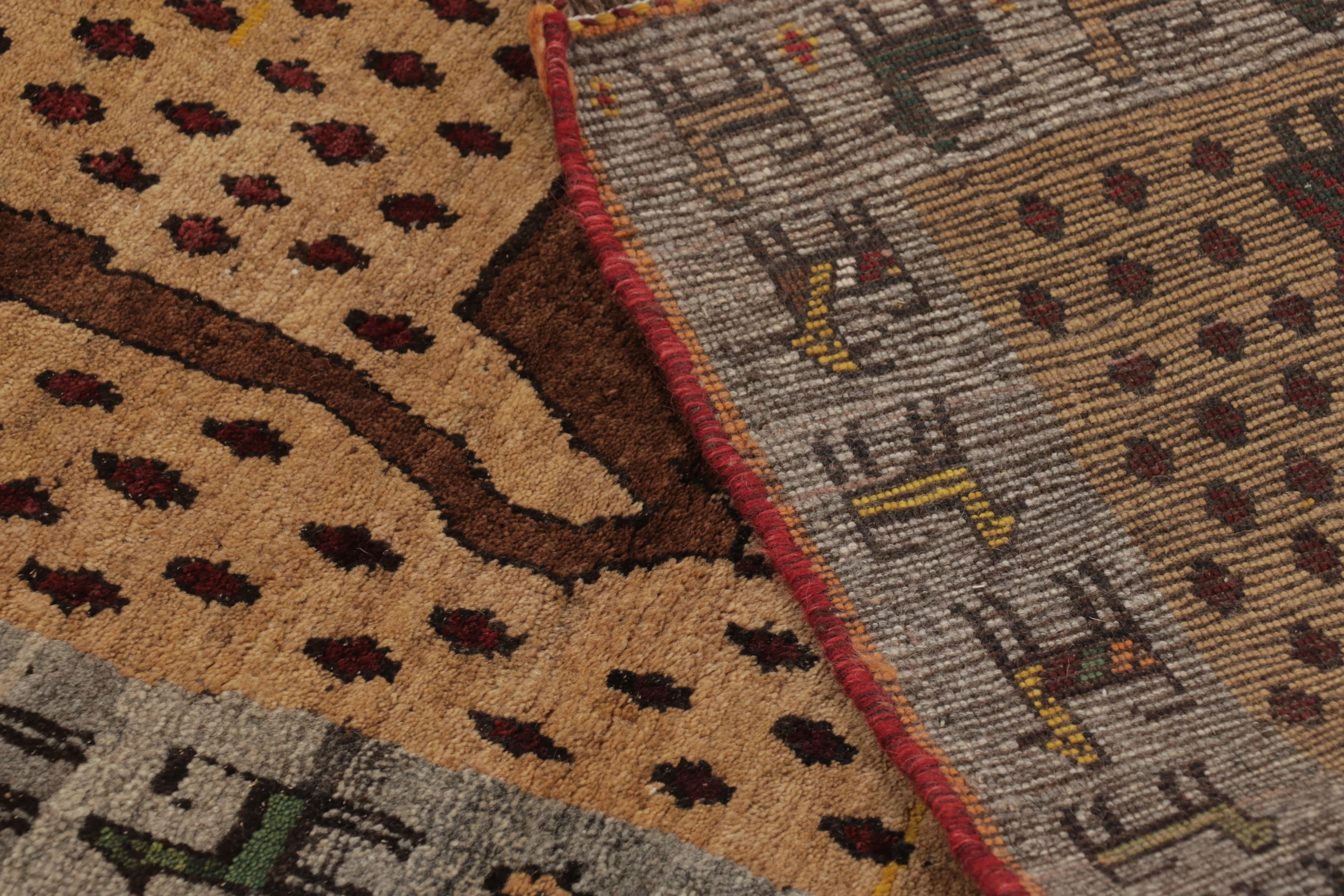 Vintage Gabbeh Pictorial Rug