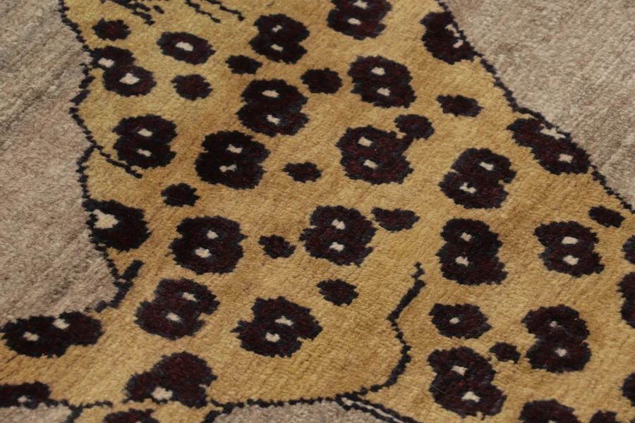 Vintage Gabbeh Pictorial Rug