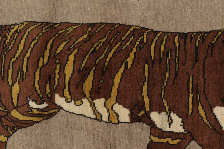 Vintage Gabbeh Pictorial Rug