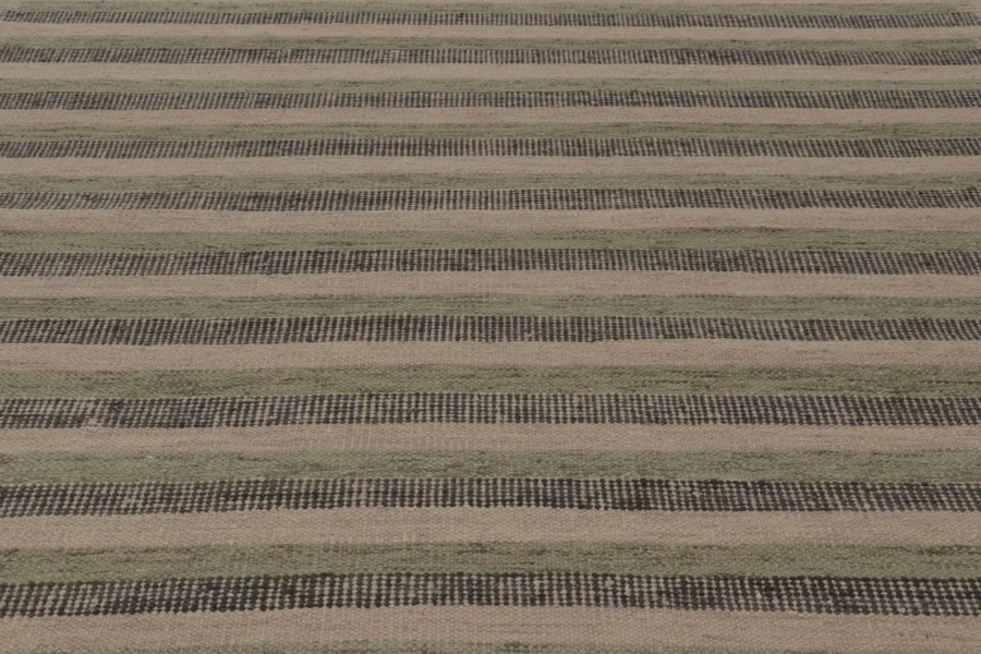 Contemporary Scandinavian Striped Flatweave