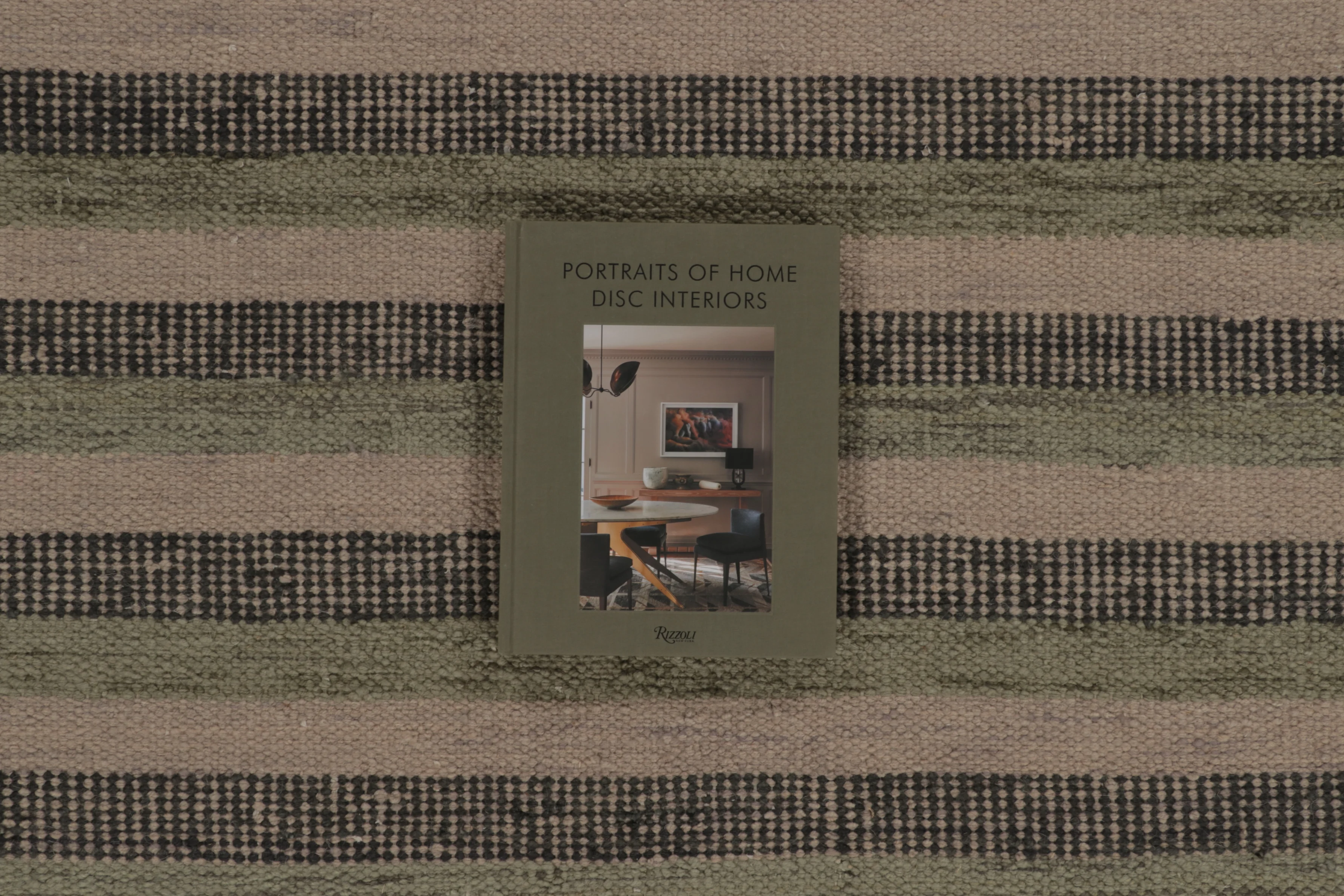 Contemporary Scandinavian Striped Flatweave
