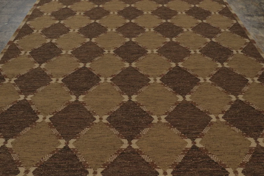 Contemporary Scandinavian Geometric Flatweave