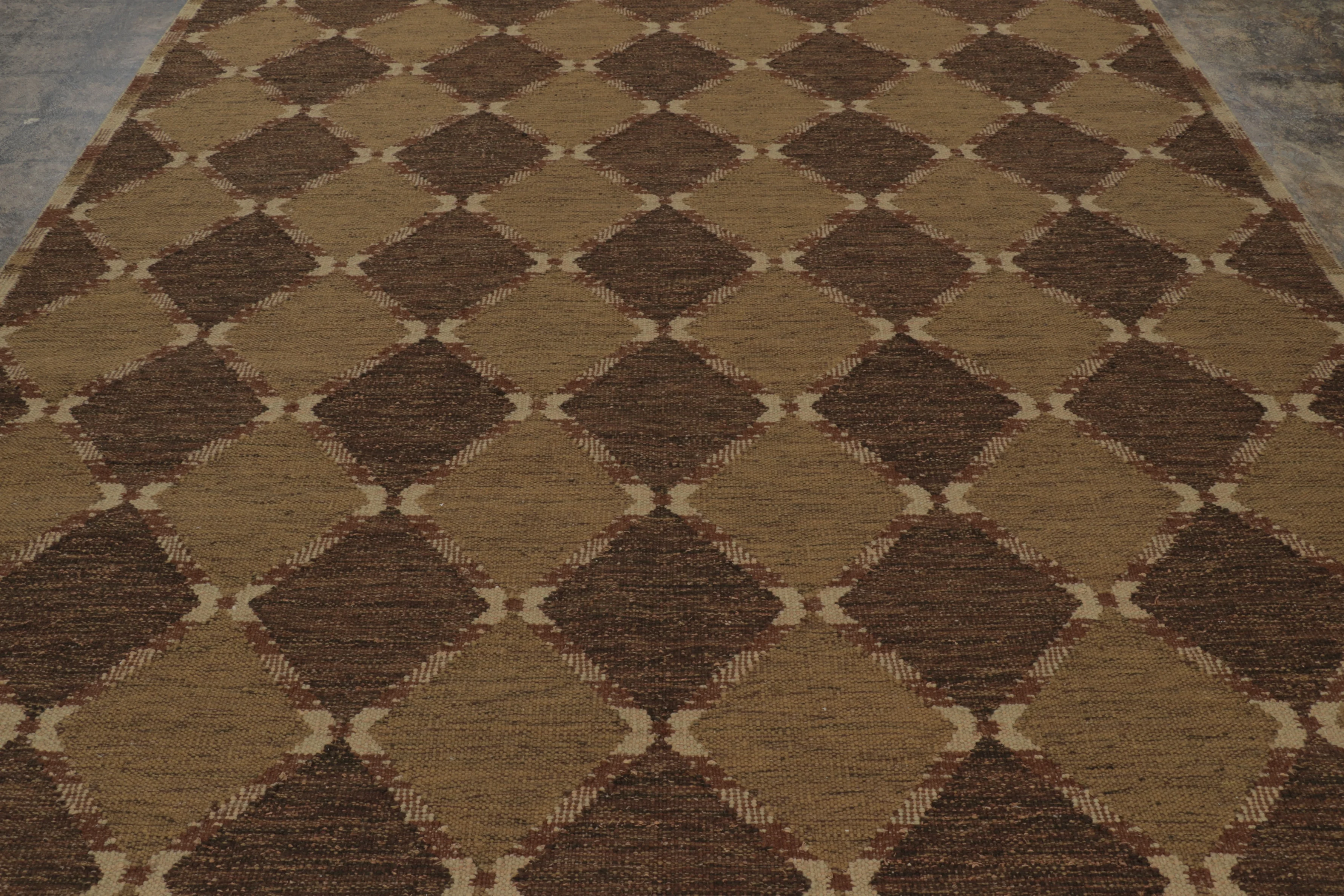 Contemporary Scandinavian Geometric Flatweave