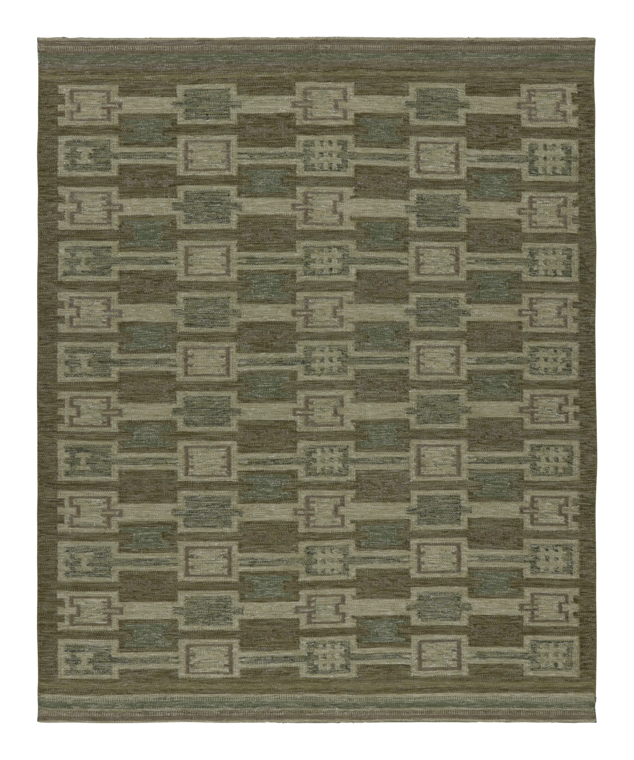Contemporary Scandinavian Geometric Flatweave