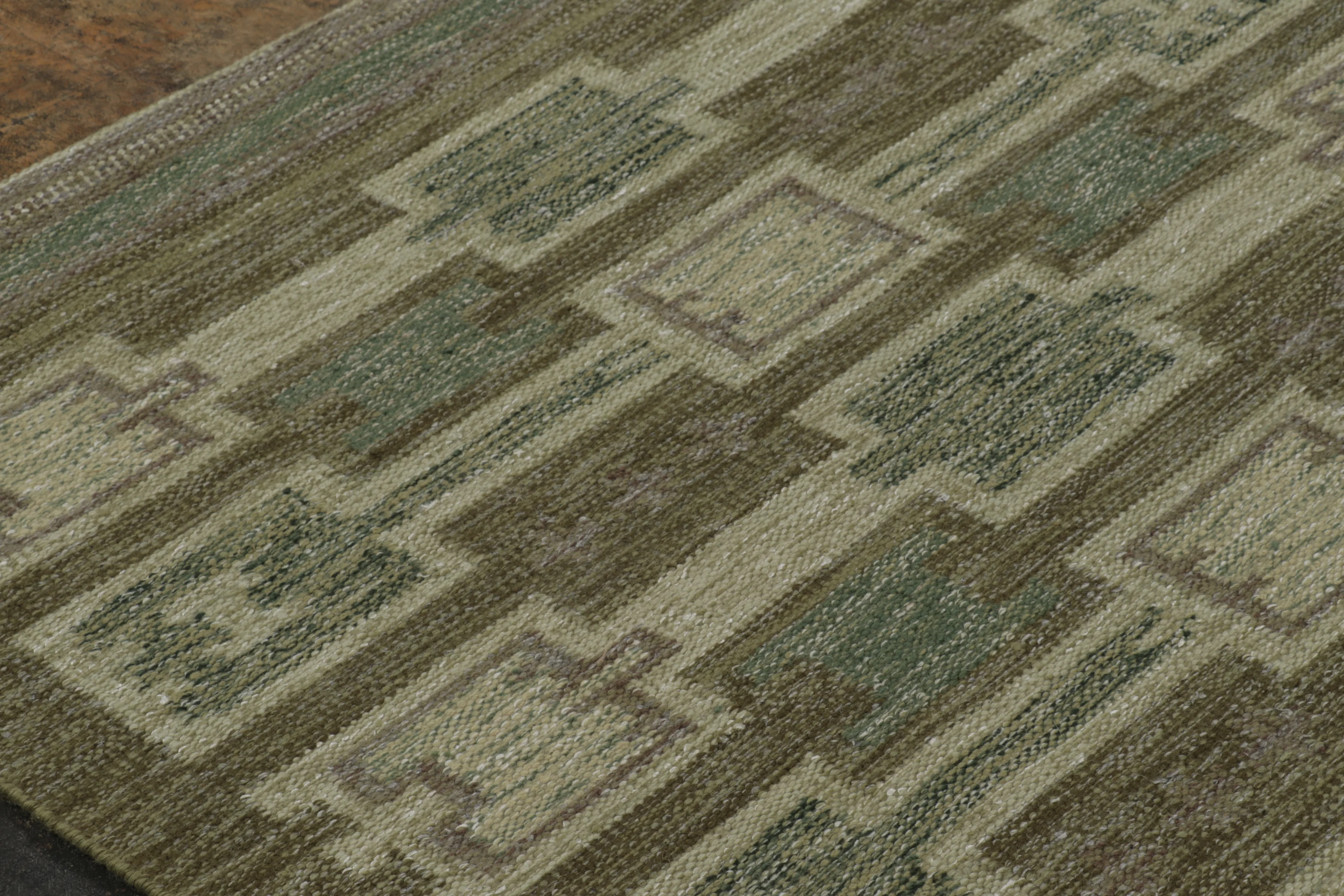 Contemporary Scandinavian Geometric Flatweave