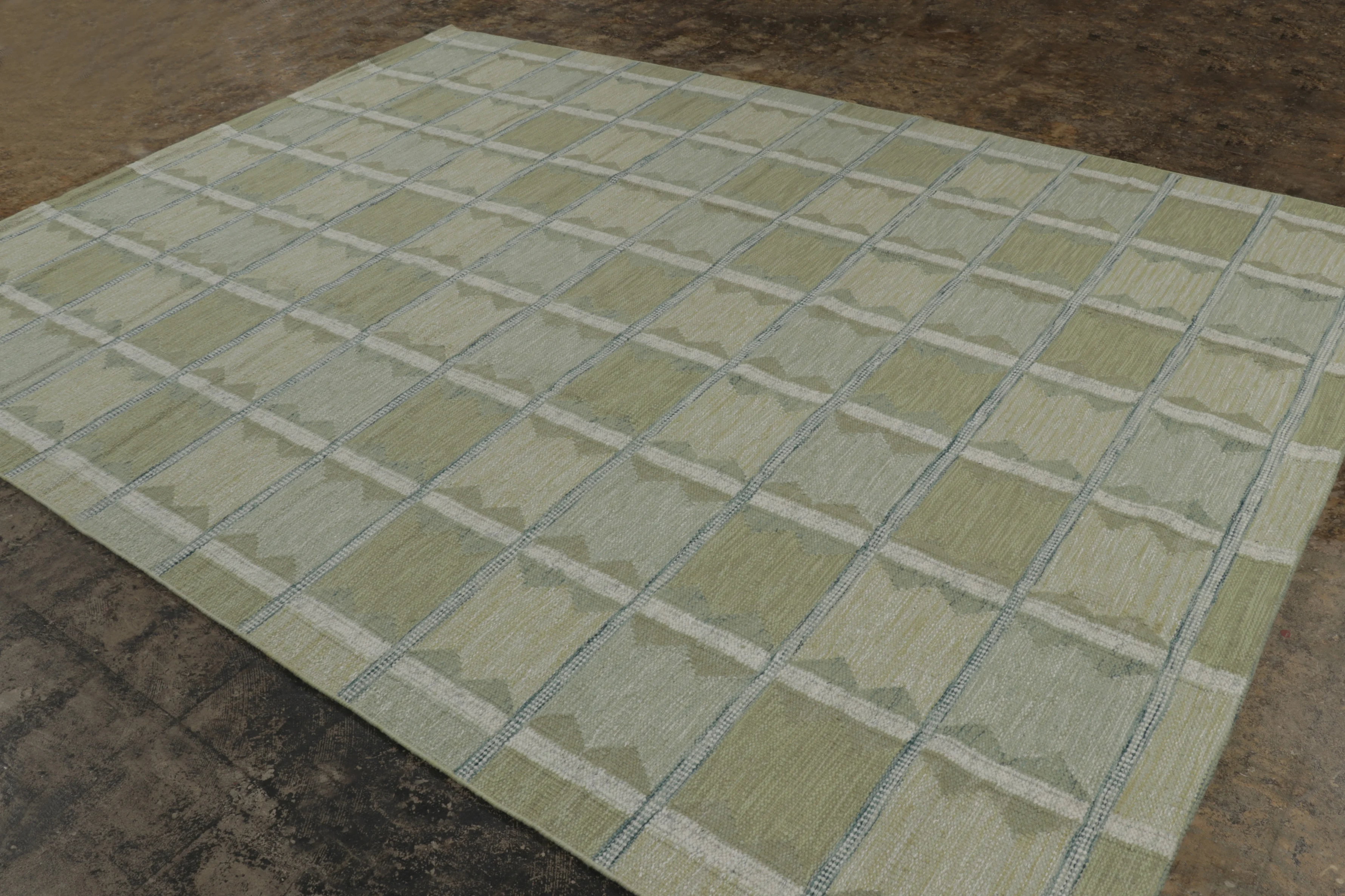 Contemporary Scandinavian Geometric Flatweave