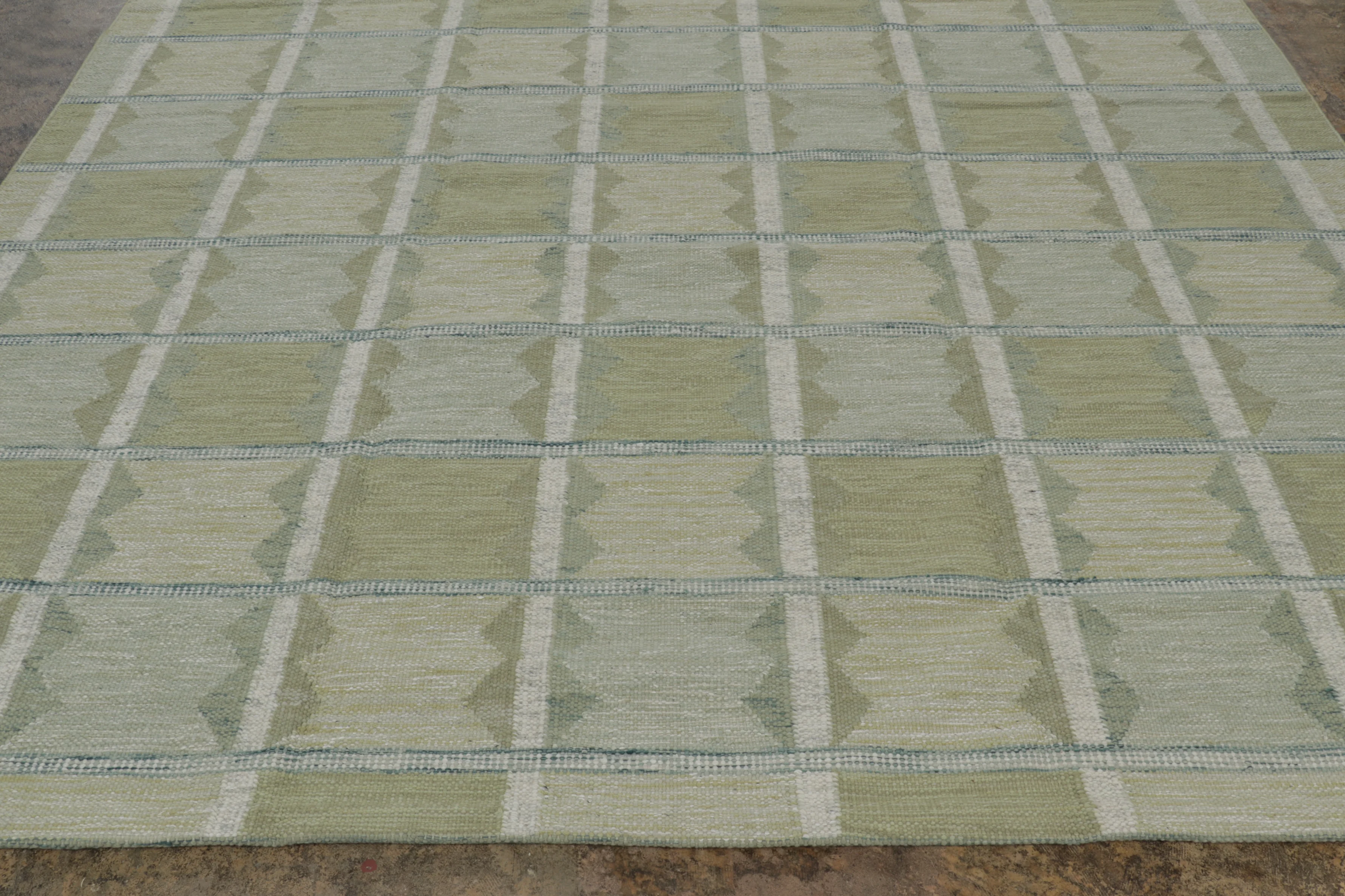 Contemporary Scandinavian Geometric Flatweave
