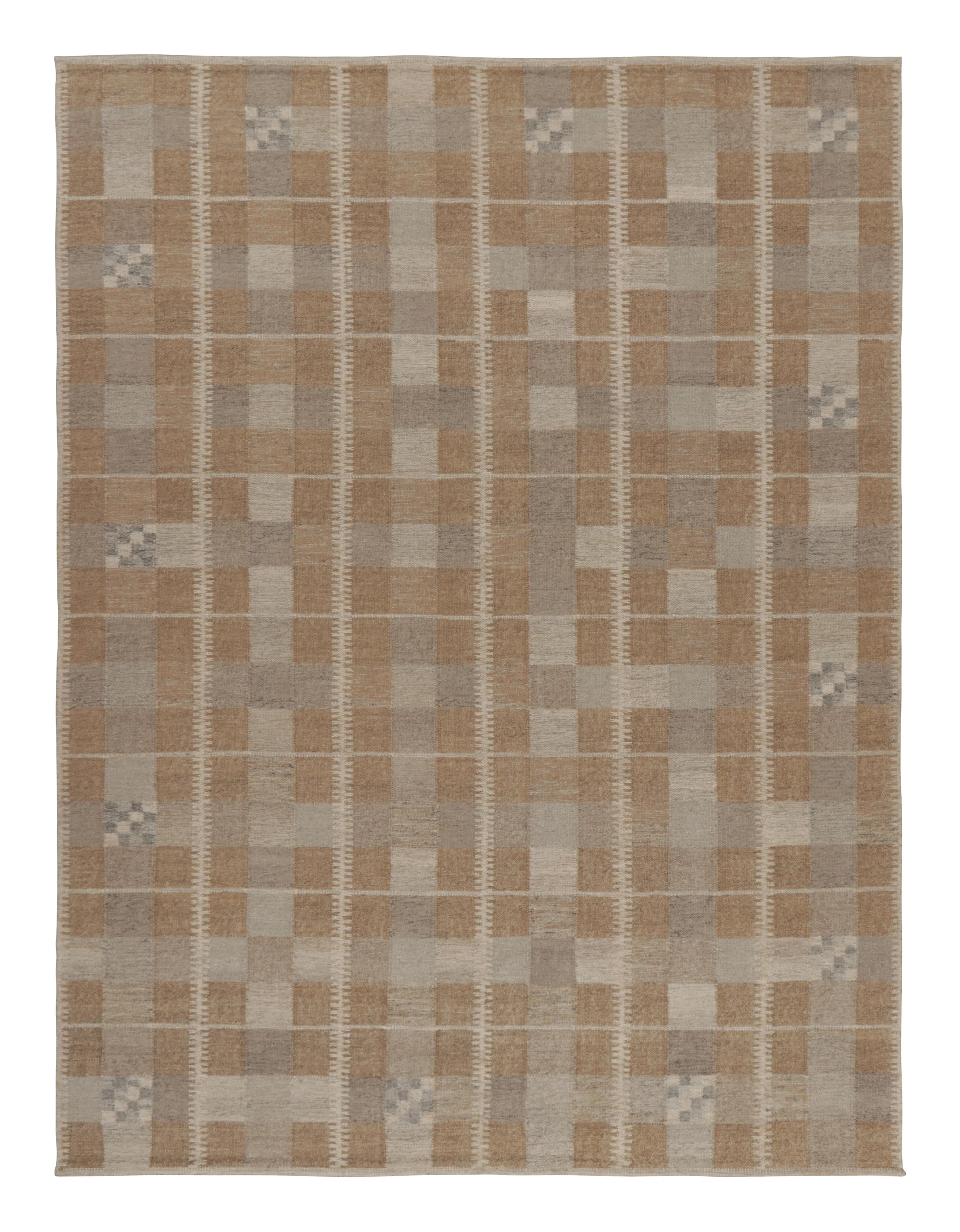 Oversized Contemporary Scandinavian Geometric Flatweave