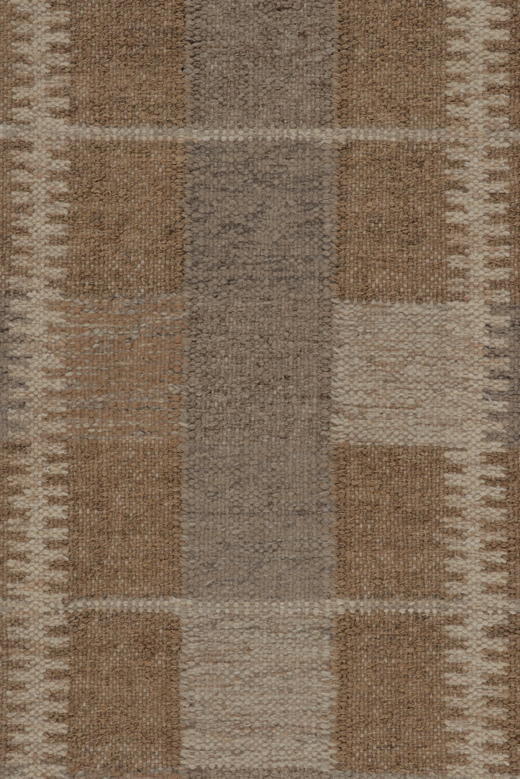 Oversized Contemporary Scandinavian Geometric Flatweave