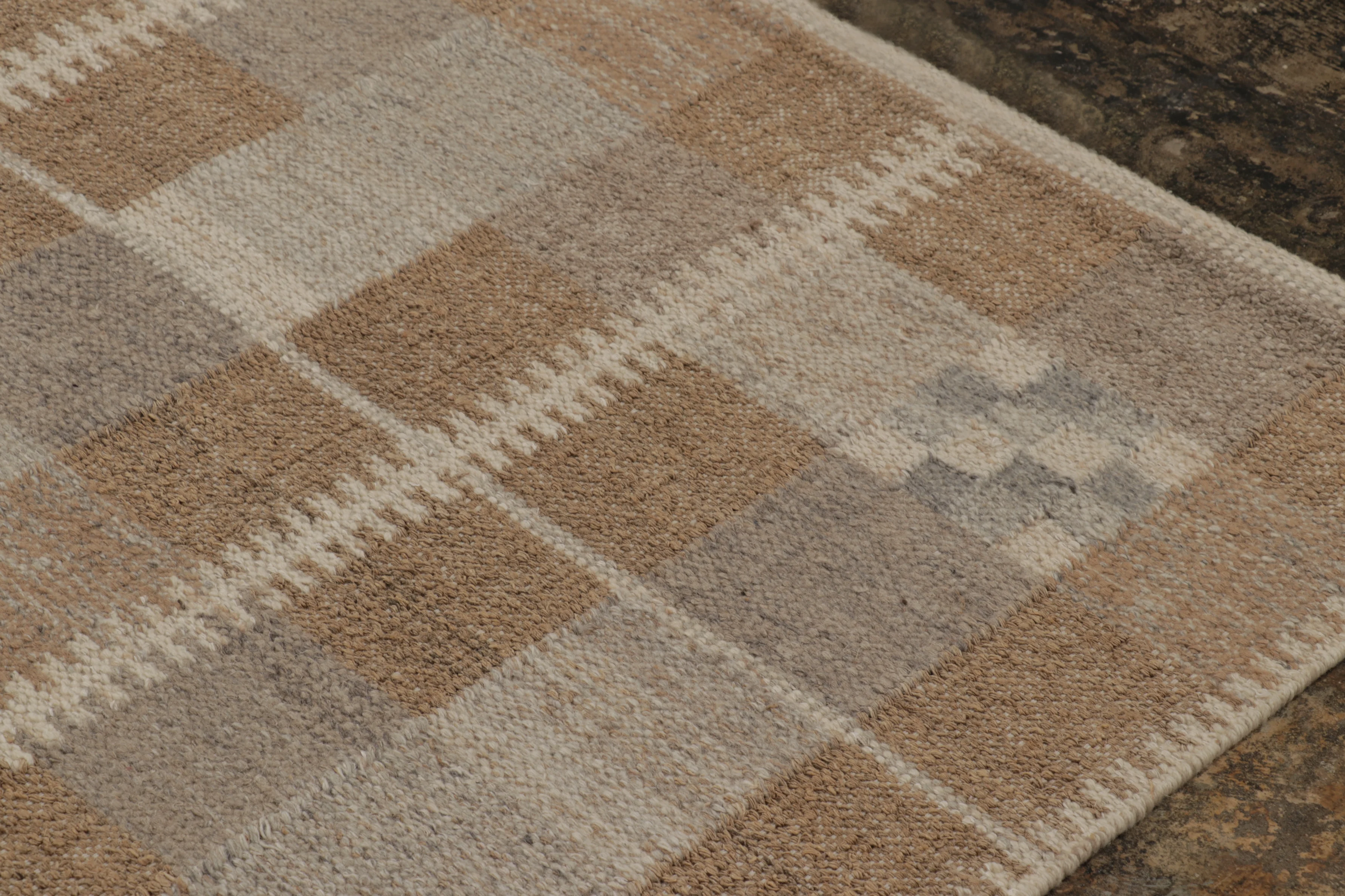 Oversized Contemporary Scandinavian Geometric Flatweave