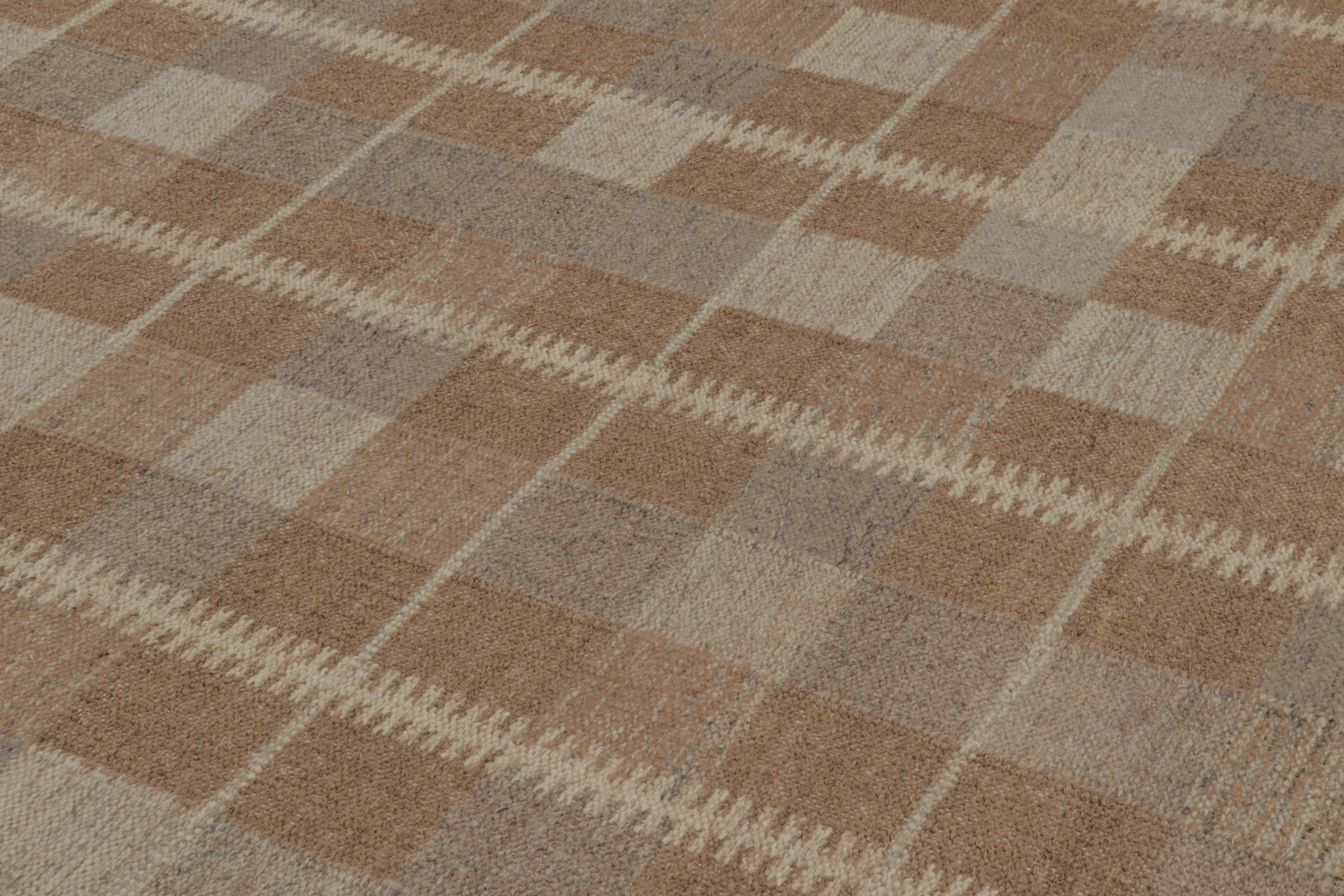Oversized Contemporary Scandinavian Geometric Flatweave