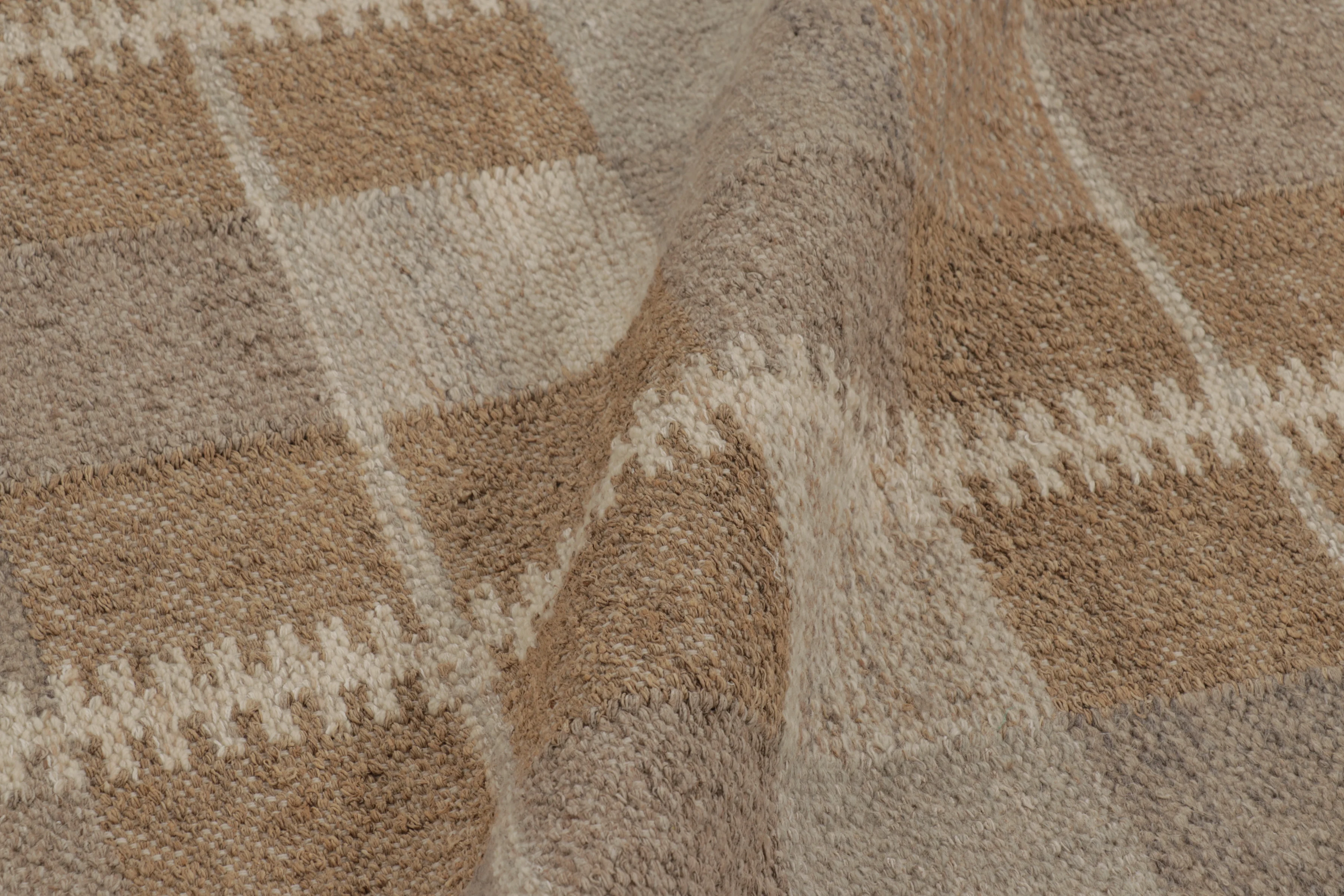 Oversized Contemporary Scandinavian Geometric Flatweave