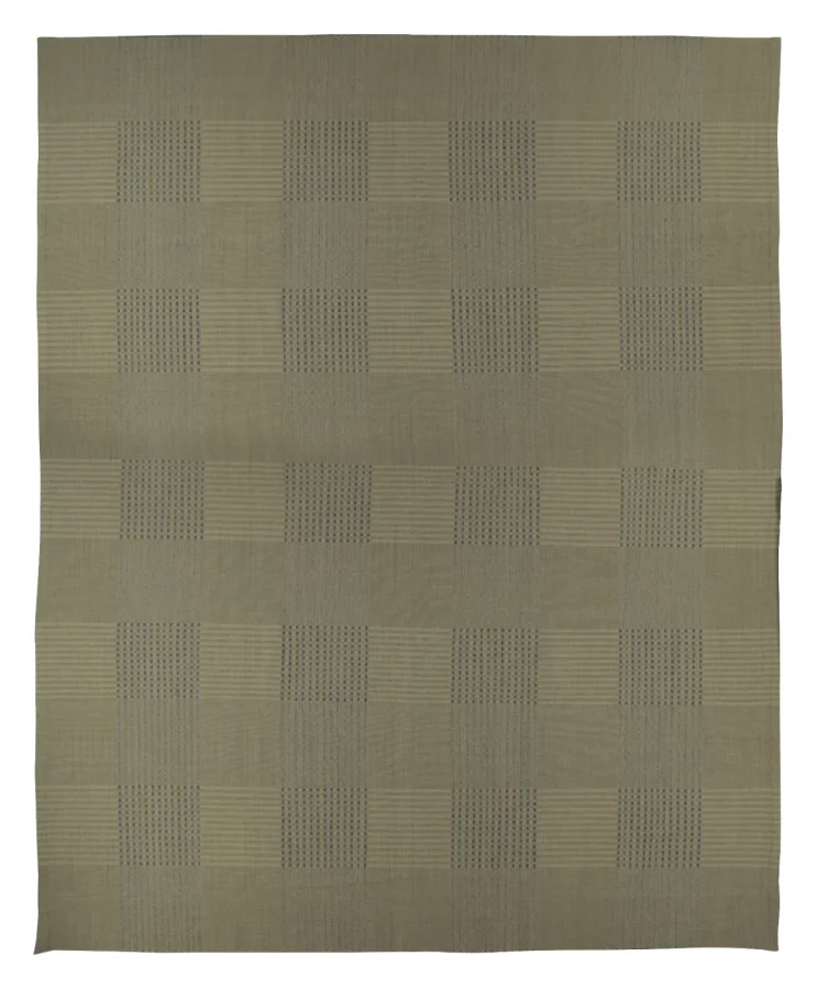 Rug & Kilim’s Contemporary Oversized Scandinavian Custom Flatweave in Sage Green