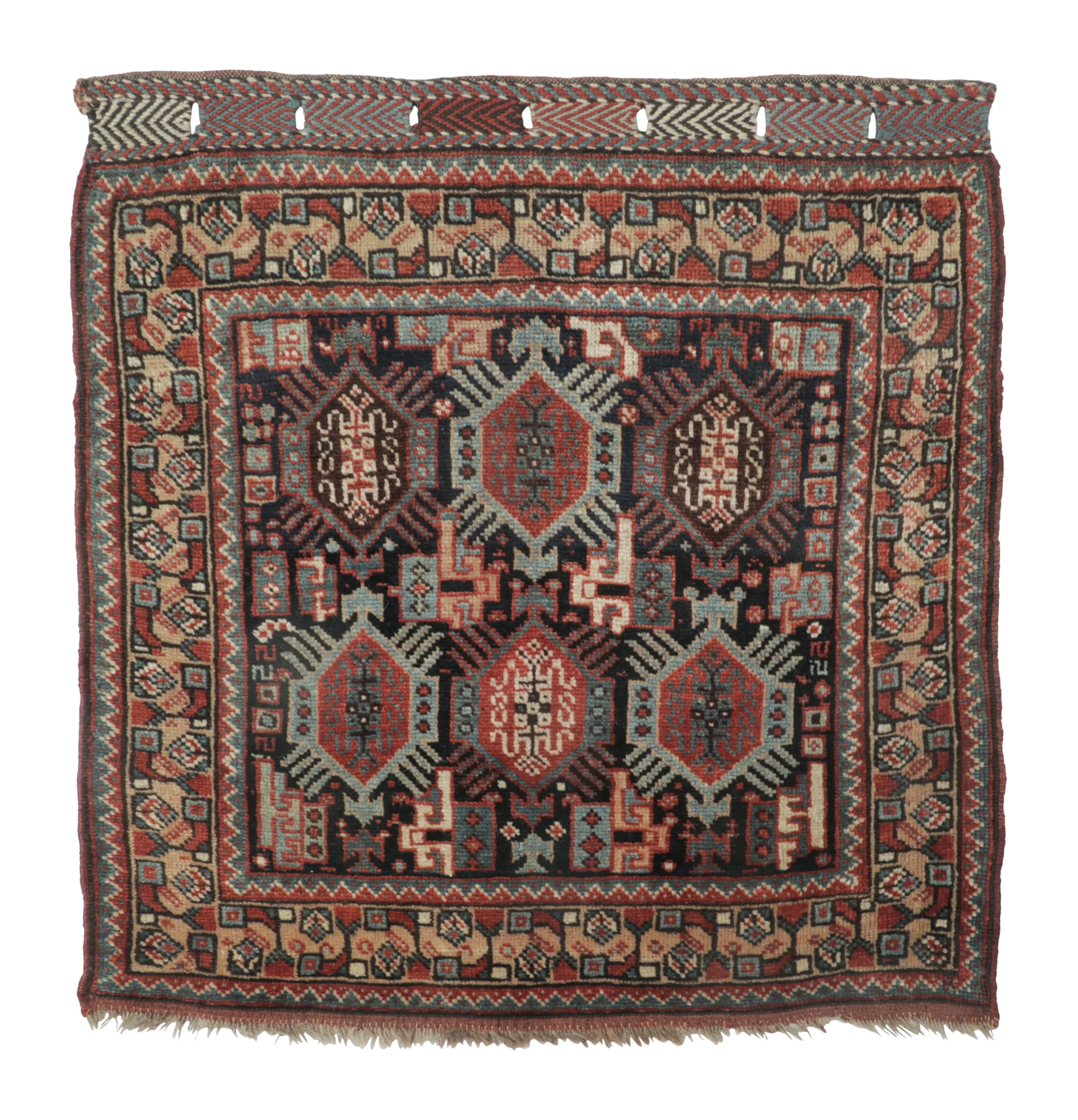 Antique Shiraz Gift-Sized Square Rug