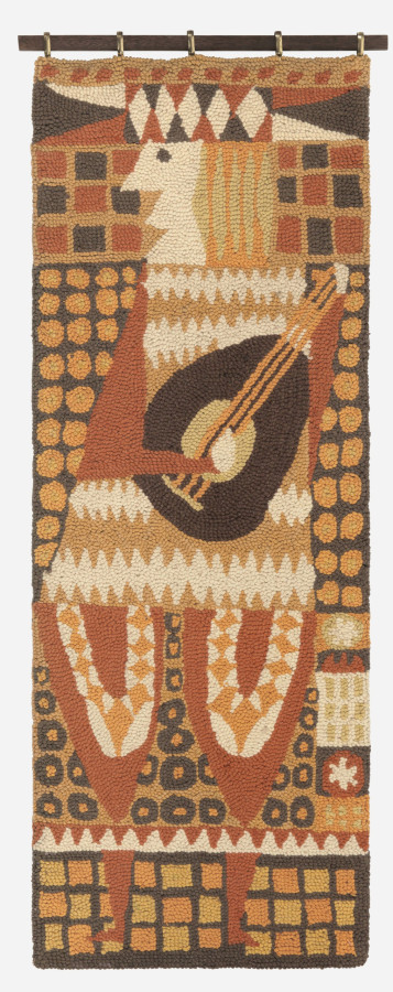 Vintage Minstrel Pictorial Tapestry Runner, Pair by Evelyn Ackerman ERA - Rug & Kilim