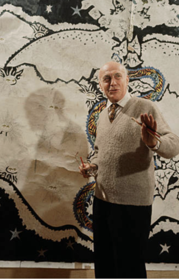  Jean Lurçat in his studio in Paris. Photo courtesy of Henri Bureau.