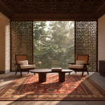 Turn of the Century Antique Agra Rug 1